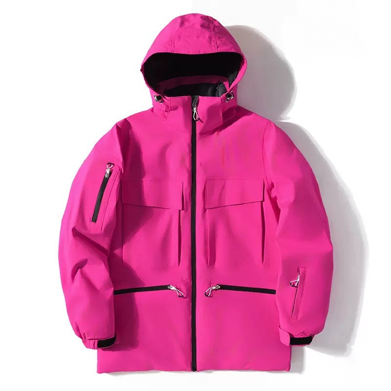 New Ski Suit Men's Winter Thicken Thermal Hooded Jacket LadyShow.Store