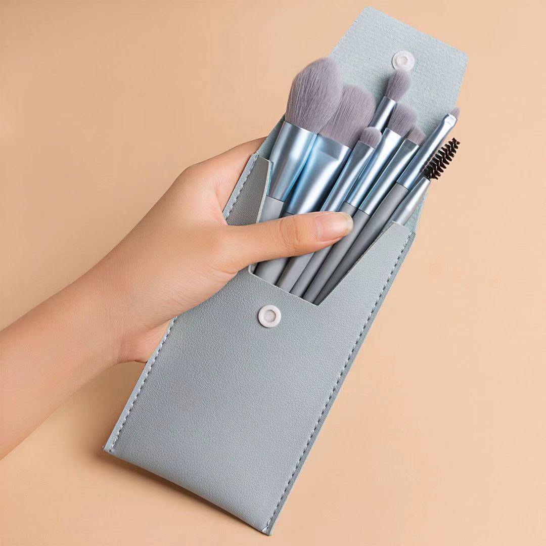 Travel Portable 8 Mini Makeup Brush Beauty Set CJD2