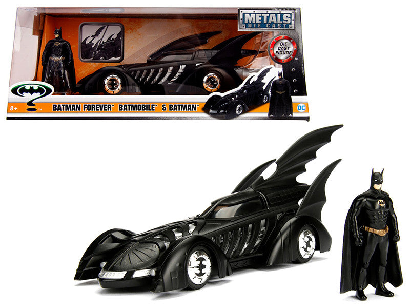 1995 Batman Forever Batmobile with Diecast Batman Figure 1/24 Diecast Model Car by Jada LuxuryLifeWay Online Store