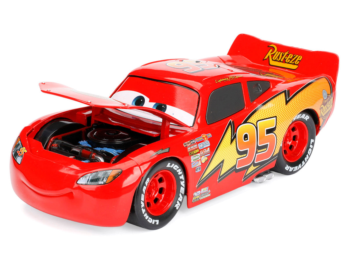 Lightning McQueen #95 Red Disney & Pixar "Cars" Movie "Hollywood Rides" Series Diecast Model Car by Jada LuxuryLifeWay Online Store