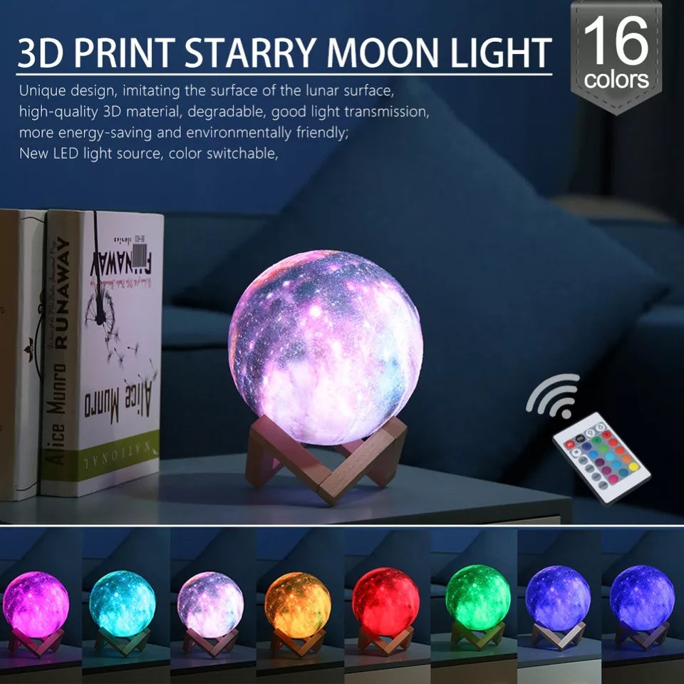 LED USB Moon Galaxy Lamp PearlNestDecor.com