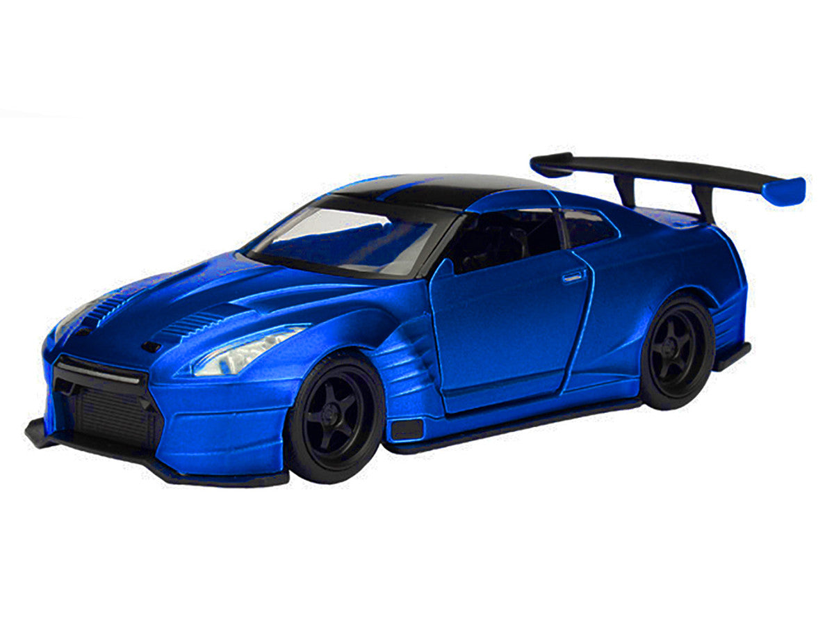 Brian's 2009 Nissan GTR R35 Blue Ben Sopra "Furious 7" (2015) Movie "25 Years of Fast & Furious" Series 1/32 Diecast Model Car by Jada LuxuryLifeWay Online Store