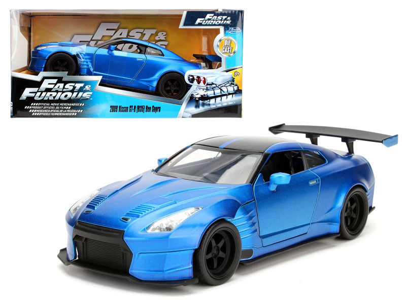 Brian's 2009 Nissan GTR R35 Blue Ben Sopra "Fast & Furious" Movie 1/24 Diecast Model Car  by Jada LuxuryLifeWay Online Store