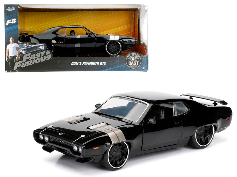 Dom's Plymouth GTX Fast & Furious F8 "The Fate of the Furious" Movie 1/24 Diecast Model Car  by Jada LuxuryLifeWay Online Store