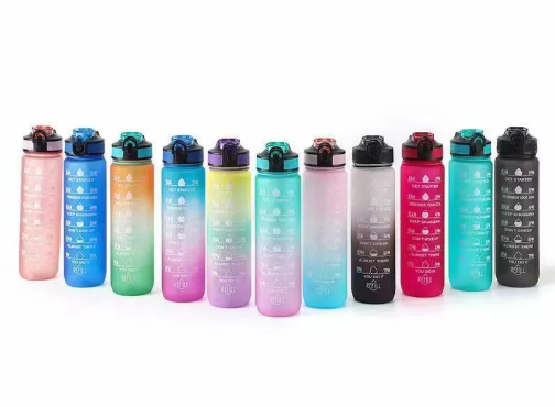 Gradient Color Sports Water Bottle LadyShow.Store
