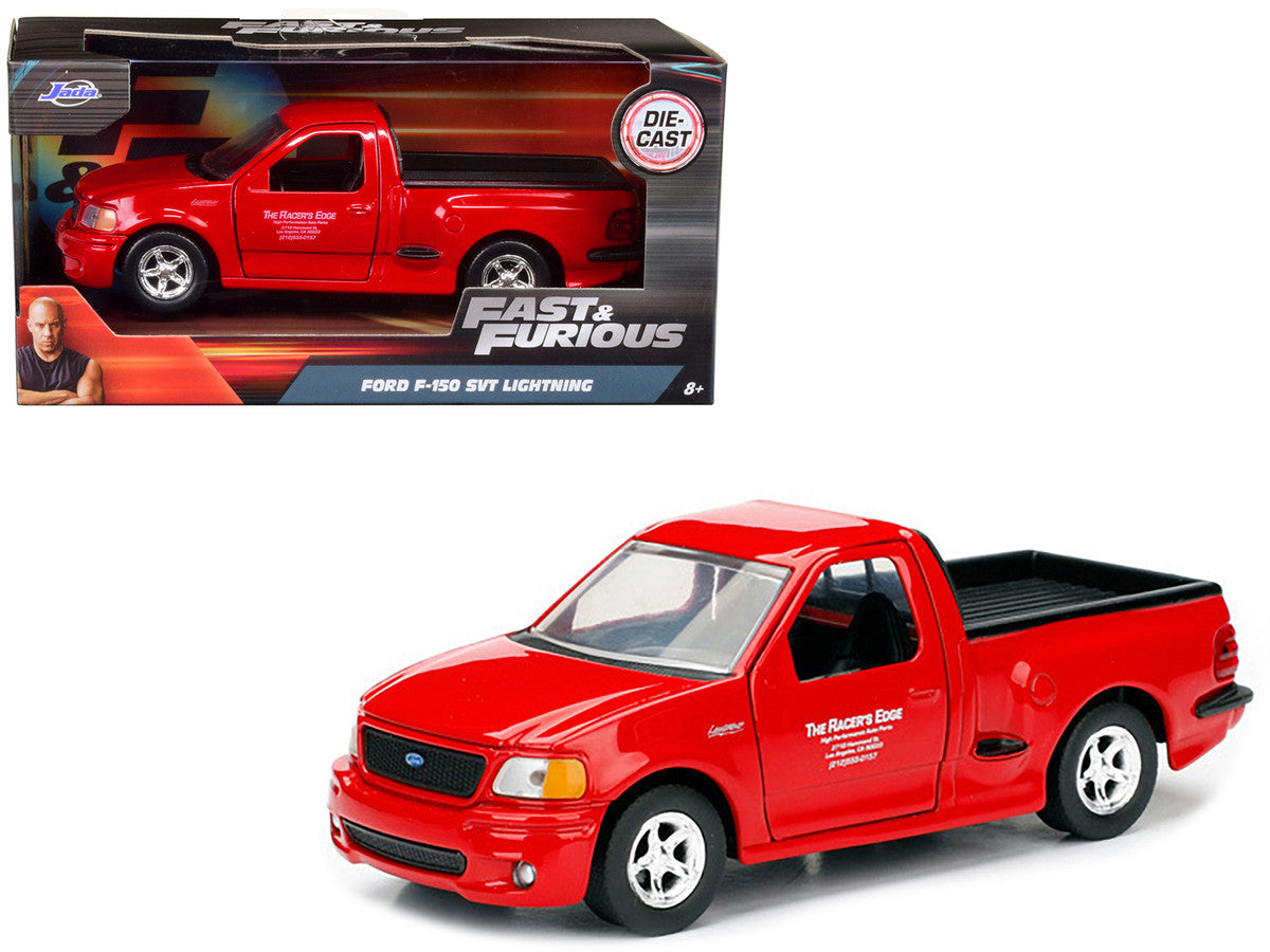 Brian's 1999 Ford F-150 SVT Lightning Pickup Truck Red "Fast & Furious" Movie 1/32 Diecast Model Car by Jada LuxuryLifeWay Online Store