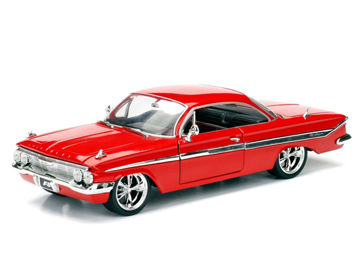 Dom's Chevrolet Impala Red "Fast & Furious F8: The Fate of the Furious" (2017) Movie "25 Years of Fast & Furious" Series 1/24 Diecast Model Car by Jada LuxuryLifeWay Online Store