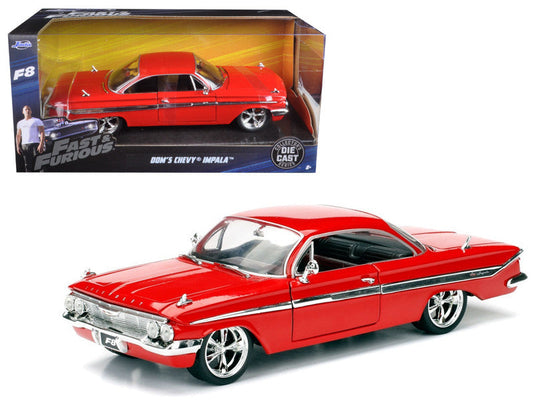 Dom's Chevrolet Impala Red "Fast & Furious F8: The Fate of the Furious" (2017) Movie 1/24 Diecast Model Car by Jada LuxuryLifeWay Online Store