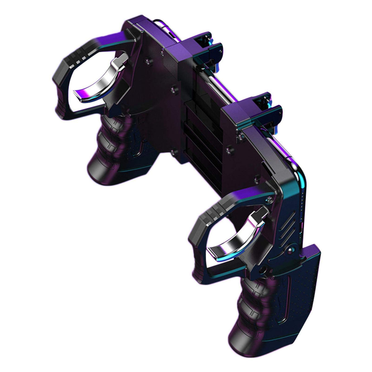 maojin K21 PUGB Helper 4 Finger Linkage Game Handle Peace Elite Fast Shooting Button Controller for PUBG Rules of Survival Game Trigger Joystick Gamepad for Phone Pi-Mart