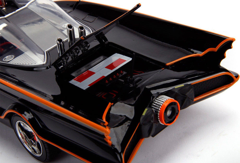 Classic TV Series Batmobile with Working Lights, and Diecast Batman and Robin Figures "80 Years of Batman" 1/18 Diecast Model Car by Jada LuxuryLifeWay Online Store