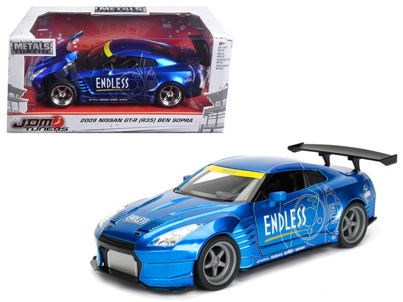 2009 Nissan GT-R (R35) Ben Sopra Blue JDM Tuners 1/24 Diecast Model Car  by Jada LuxuryLifeWay Online Store