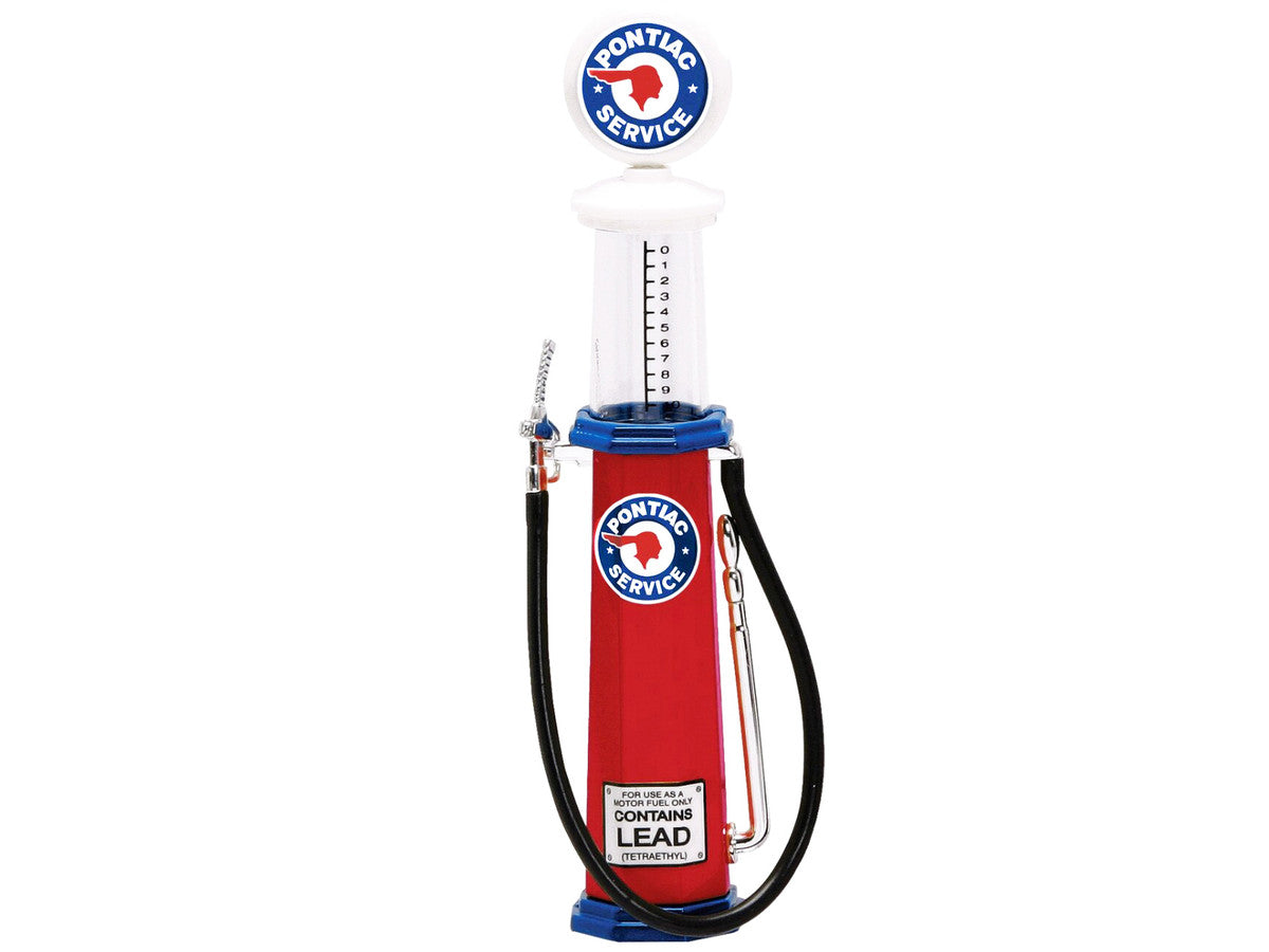 Pontiac Gasoline Vintage Gas Pump Cylinder 1/18 Diecast Replica by Road Signature LuxuryLifeWay Online Store