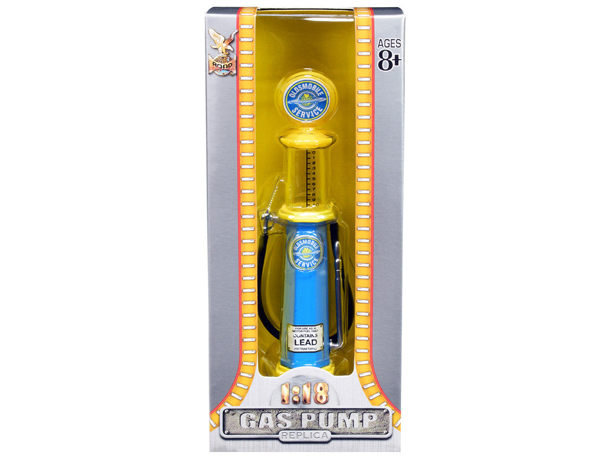 Oldsmobile Service Vintage Cylinder Gas Pump 1/18 Diecast Replica by Road Signature LuxuryLifeWay Online Store