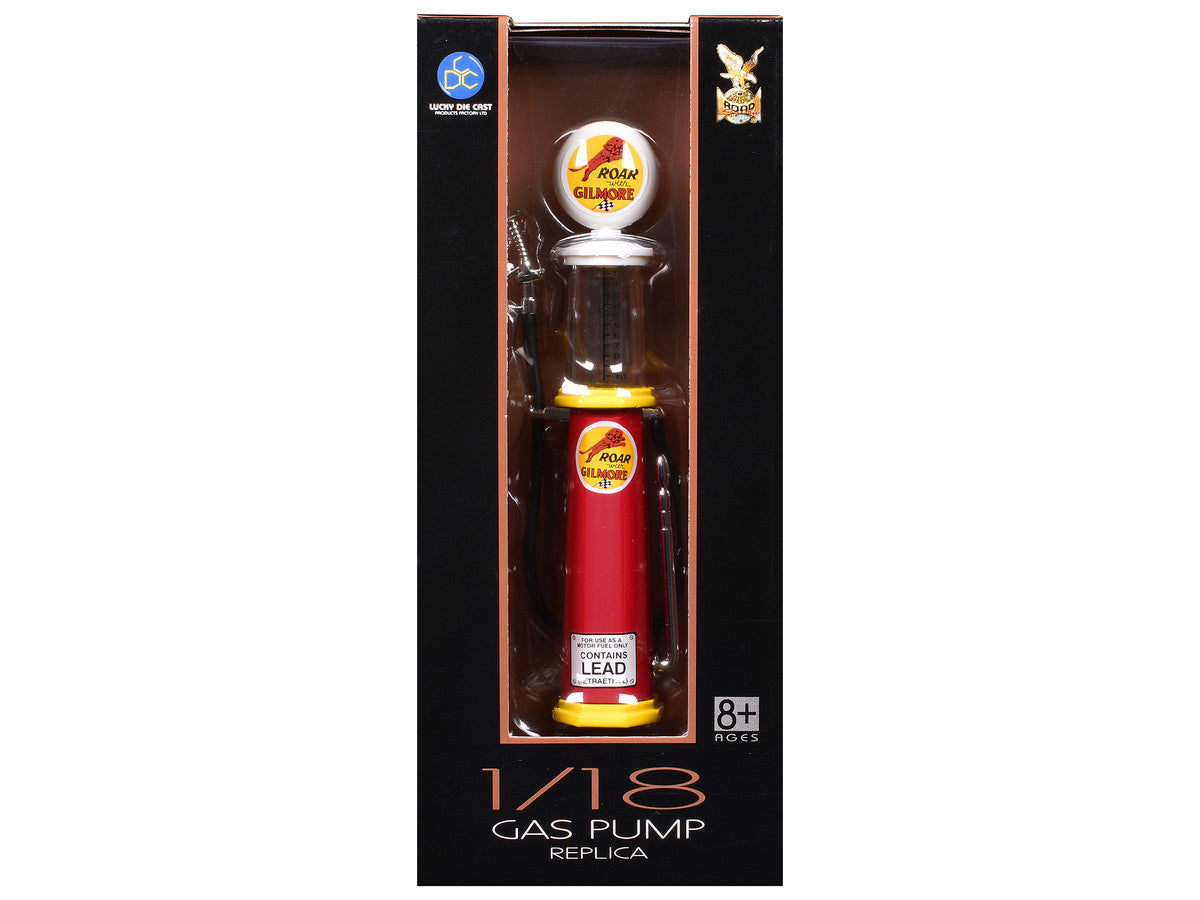 Roar Gilmore Gasoline Vintage Gas Pump Cylinder 1/18 Diecast Replica by Road Signature LuxuryLifeWay Online Store