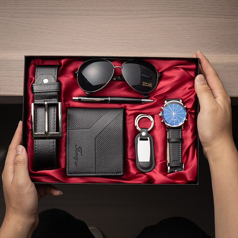 Cross-Border Men's Gift Business Gift Suit Belt Wallet For Boyfriend Valentine's Day Christmas Gift LadyShow.Store