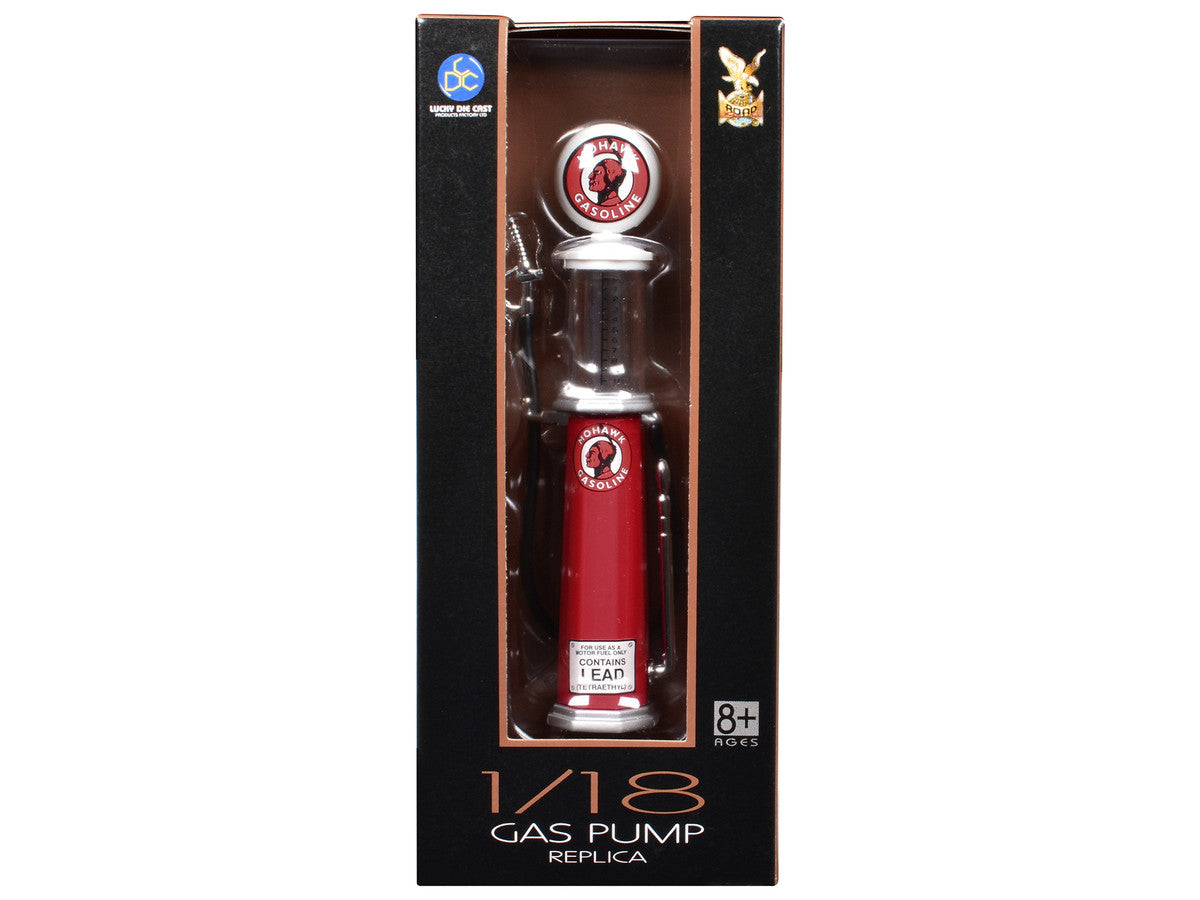 Mohawk Gasoline Vintage Gas Pump Cylinder 1/18 Diecast Replica by Road Signature LuxuryLifeWay Online Store