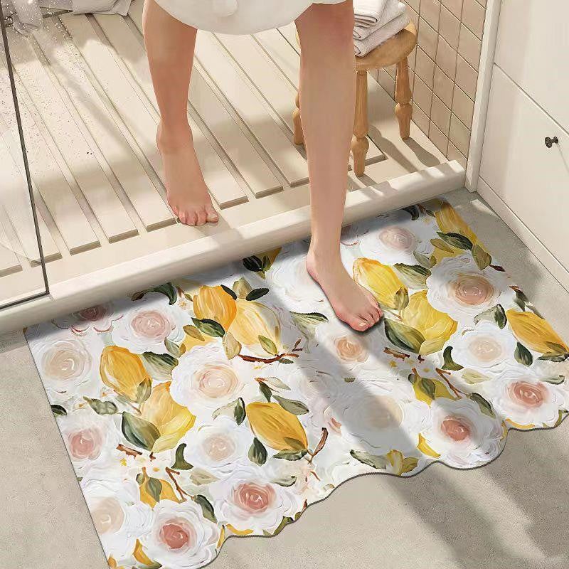 Diatom Mud Bathroom Absorbent Non-slip Floor Mat