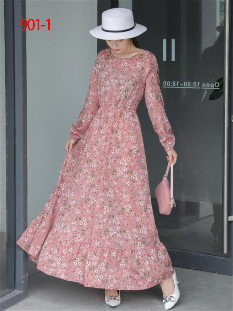 Women's Figure-flattering Floral A-line Skirt LadyShow.Store