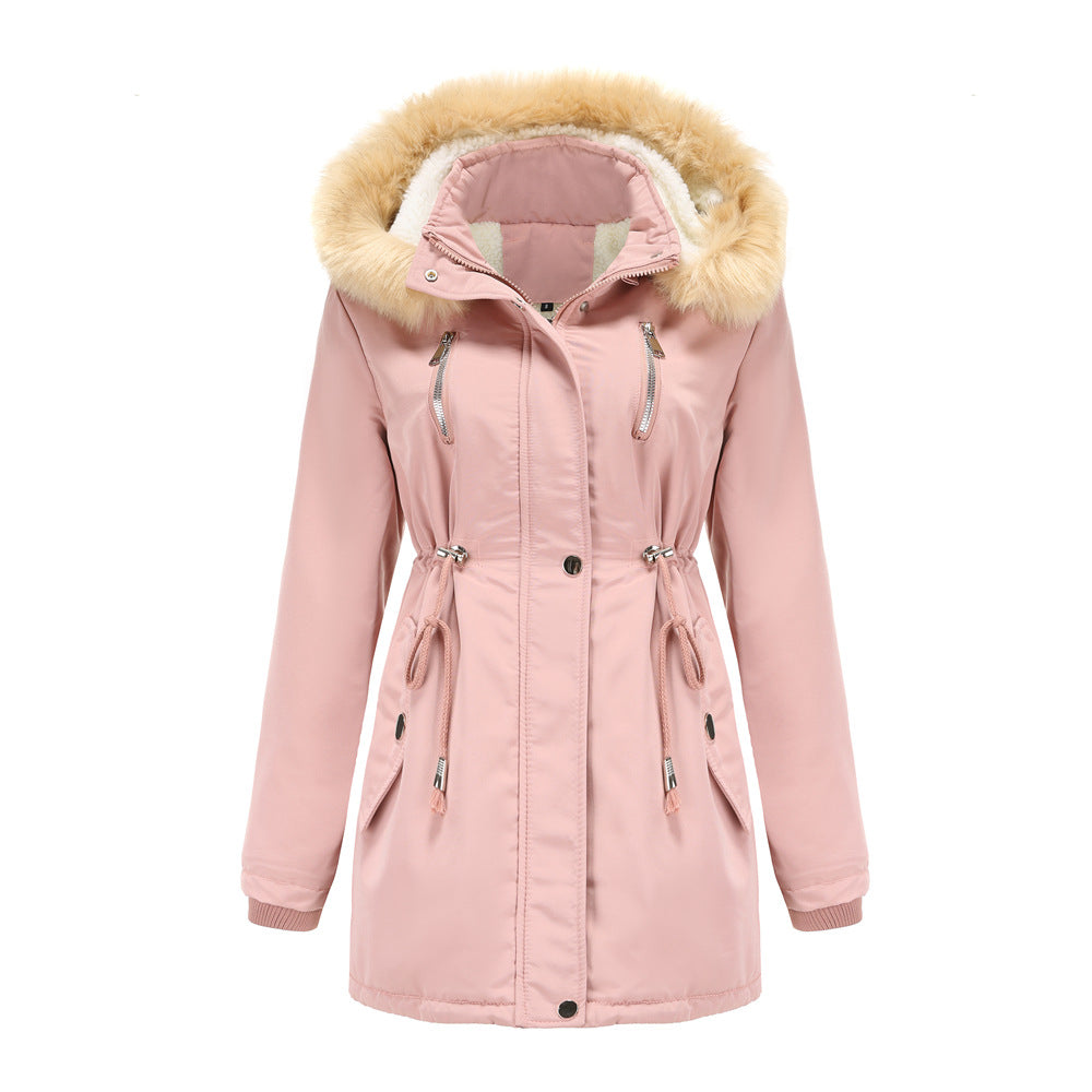WInter Coat Detachable Hooded Feece Jacket Women LuxuryLifeWay Online Store