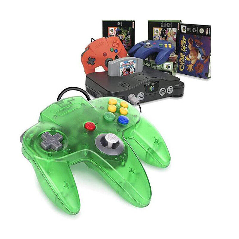 New Wired Controller Joystick Compatible With Nintendo 64 N64 Video Game Console Pi-Mart