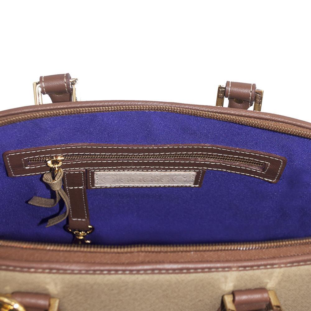 Antonia Leather Handbag- Tan/Caramel LadyShow.Store
