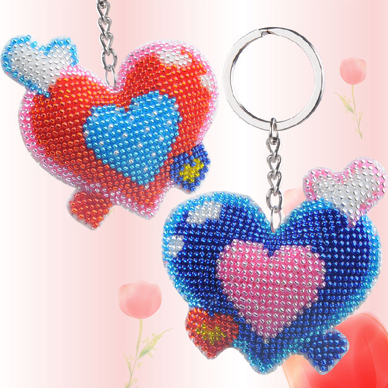 Cute Handmade DIY Full Beaded Keychain Pendant LadyShow.Store