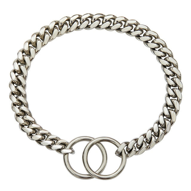 Gold Link Chain Collar for Dogs Pi-Mart