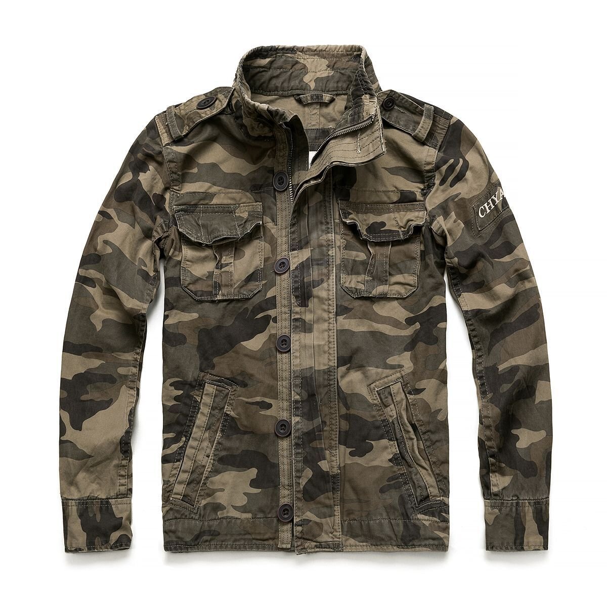Camouflage Denim Jacket Pi-Mart