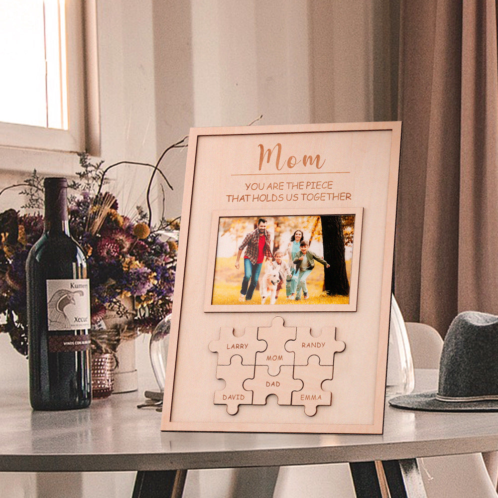 Mother's Day Gift Wooden Puzzle Frame Personalized DIY Commemorative Gift LuxuryLifeWay Online Store