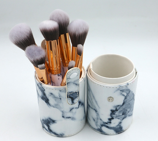 Marble Pattern Makeup Brush Set LadyShow.Store