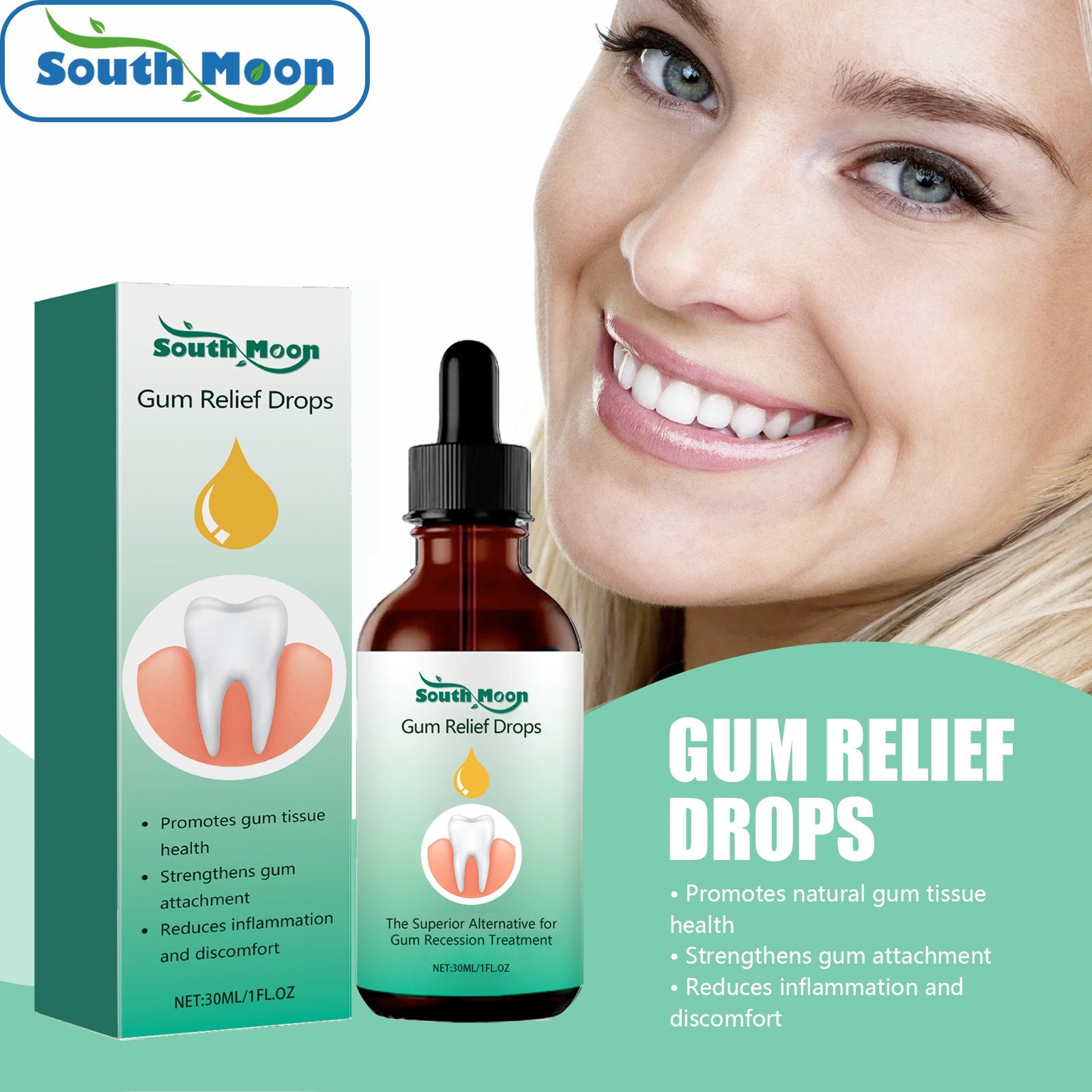 Gum Care Drops Oral Use Tri Light Beauty