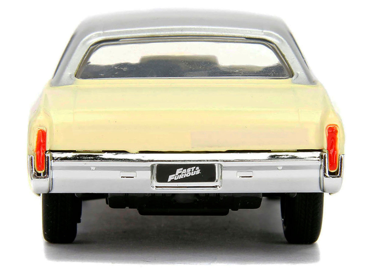 Chevrolet Monte Carlo Cream with Silver Hood and Top "The Fast and the Furious: Tokyo Drift" (2006) Movie "Fast & Furious" Series 1/32 Diecast Model Car by Jada LuxuryLifeWay Online Store