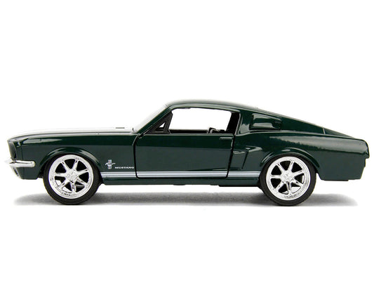 Sean's Ford Mustang Dark Green with White Stripes "Fast & Furious" Movie 1/32 Diecast Model Car by Jada LuxuryLifeWay Online Store