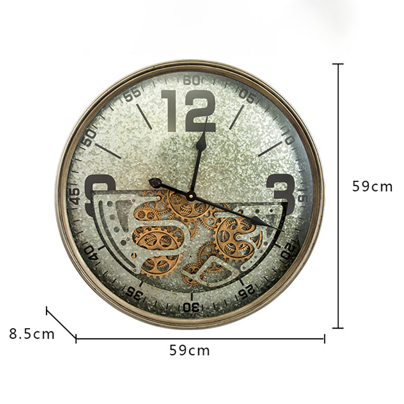 Creative Metal Gear Wall Clock PearlNestDecor.com