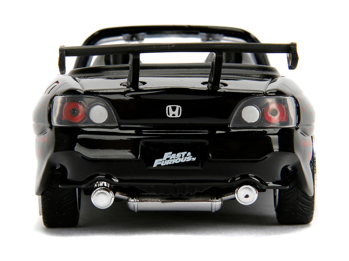Honda S2000 Convertible Black with Graphics "The Fast and the Furious" (2001) Movie "25 Years of Fast & Furious" Series 1/32 Diecast Model Car by Jada LuxuryLifeWay Online Store