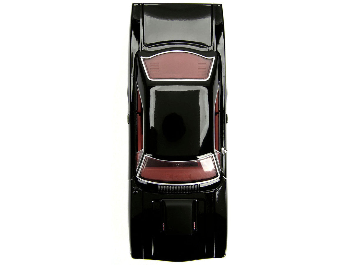 1970 Plymouth Road Runner 440 Black with Red Interior "Bigtime Muscle" Series 1/24 Diecast Model Car by Jada LuxuryLifeWay Online Store