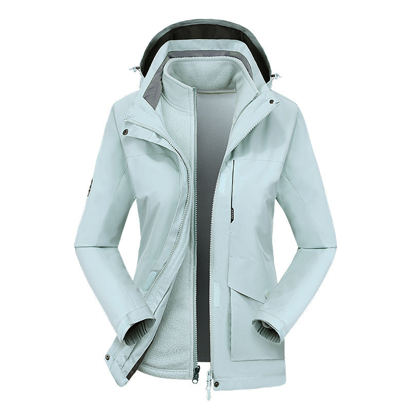 Two-piece Outdoor Mountaineering Clothing Plus Velvet Thickening Best YouTube Store