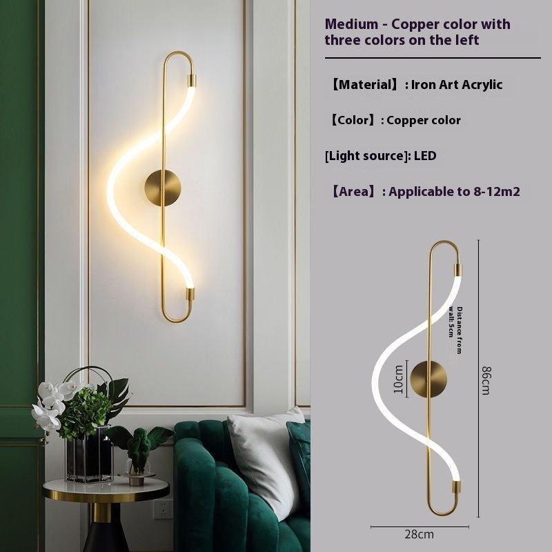 Living Room Background Bedroom Bedside Creative Wall Lamp PearlNestDecor.com