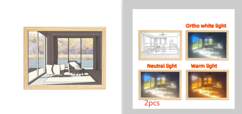 Illuminated Picture LED PearlNestDecor.com