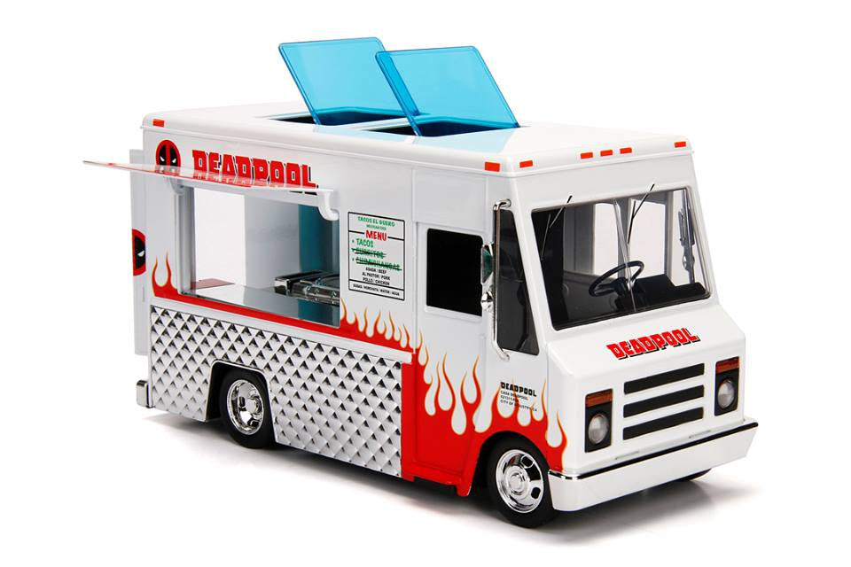 Deadpool Taco Truck with Deadpool Diecast Figurine "Marvel" Series 1/24 Diecast Model by Jada LuxuryLifeWay Online Store