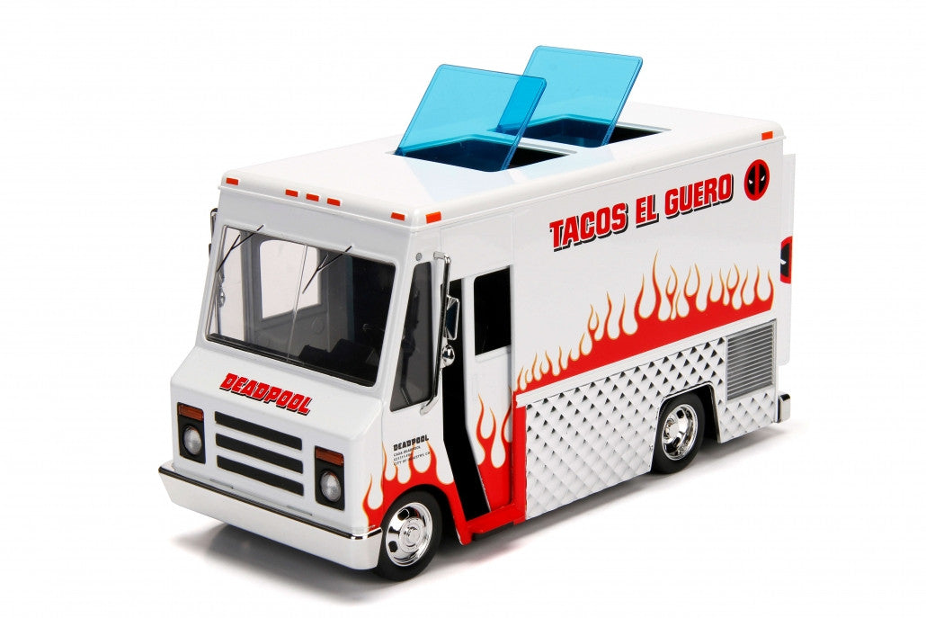 Deadpool Taco Truck with Deadpool Diecast Figurine "Marvel" Series 1/24 Diecast Model by Jada LuxuryLifeWay Online Store