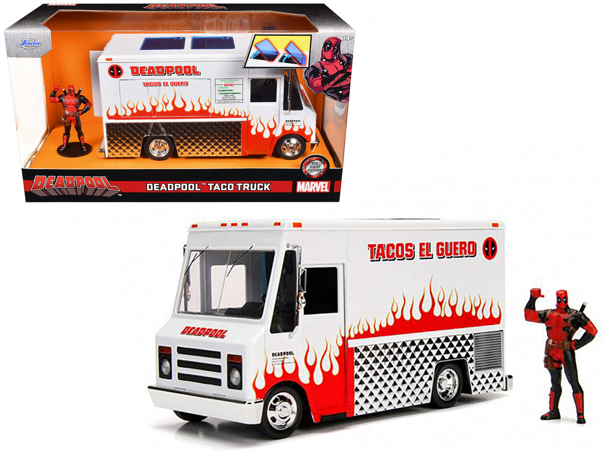 Deadpool Taco Truck with Deadpool Diecast Figurine "Marvel" Series 1/24 Diecast Model by Jada LuxuryLifeWay Online Store