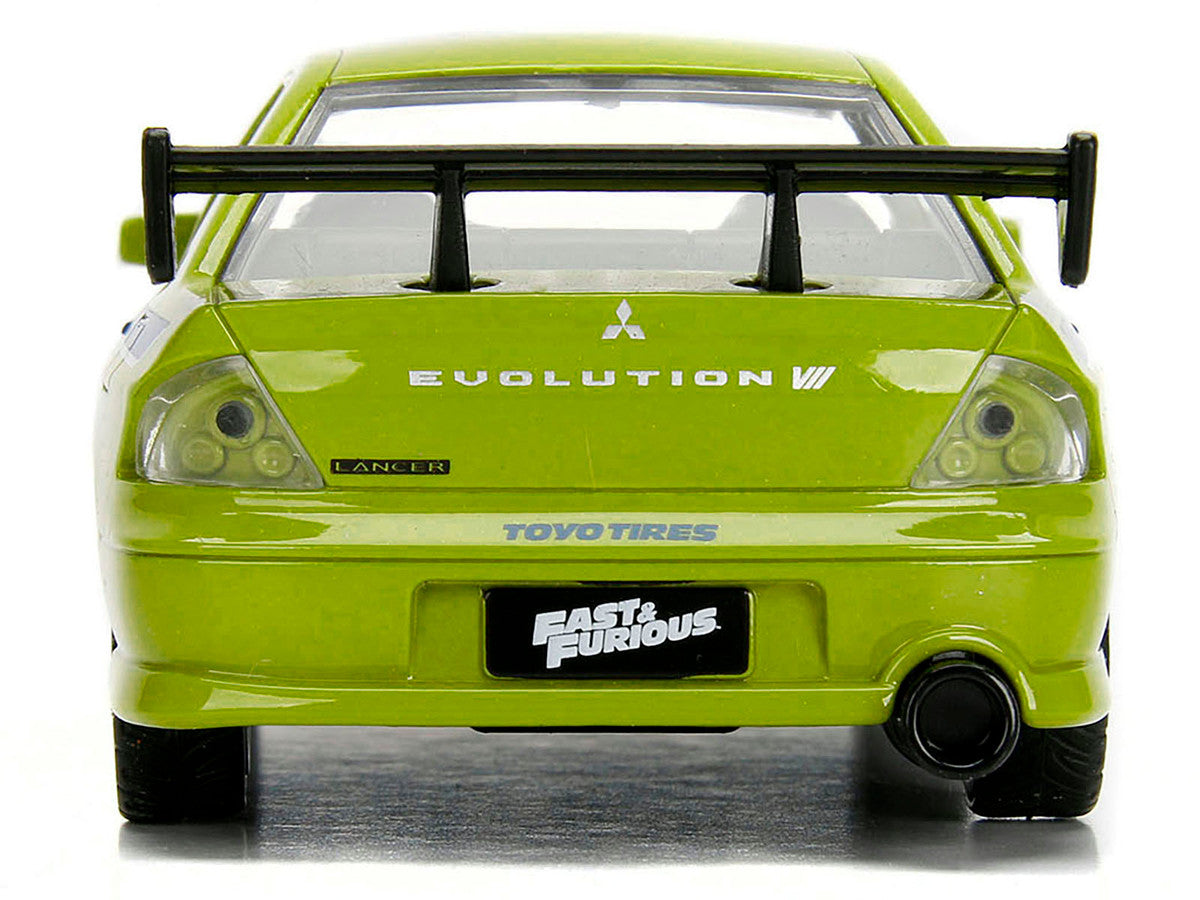Brian's Mitsubishi Lancer Evolution VII Green "Fast & Furious" Movie 1/32 Diecast Model Car by Jada LuxuryLifeWay Online Store