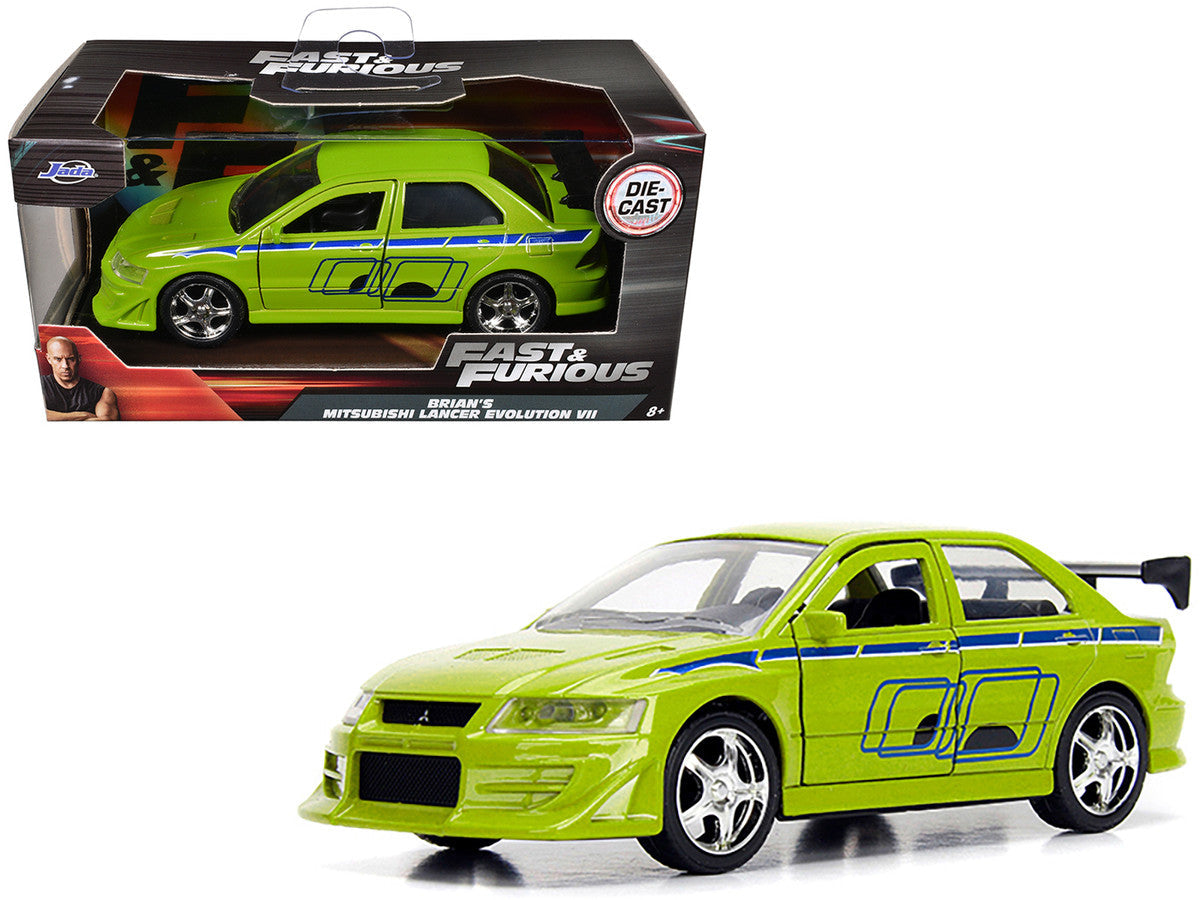 Brian's Mitsubishi Lancer Evolution VII Green "Fast & Furious" Movie 1/32 Diecast Model Car by Jada LuxuryLifeWay Online Store