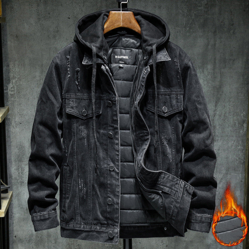 Thick denim jacket men Best YouTube Store