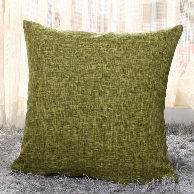 Solid color pillow cushion sofa cushion pillowcase