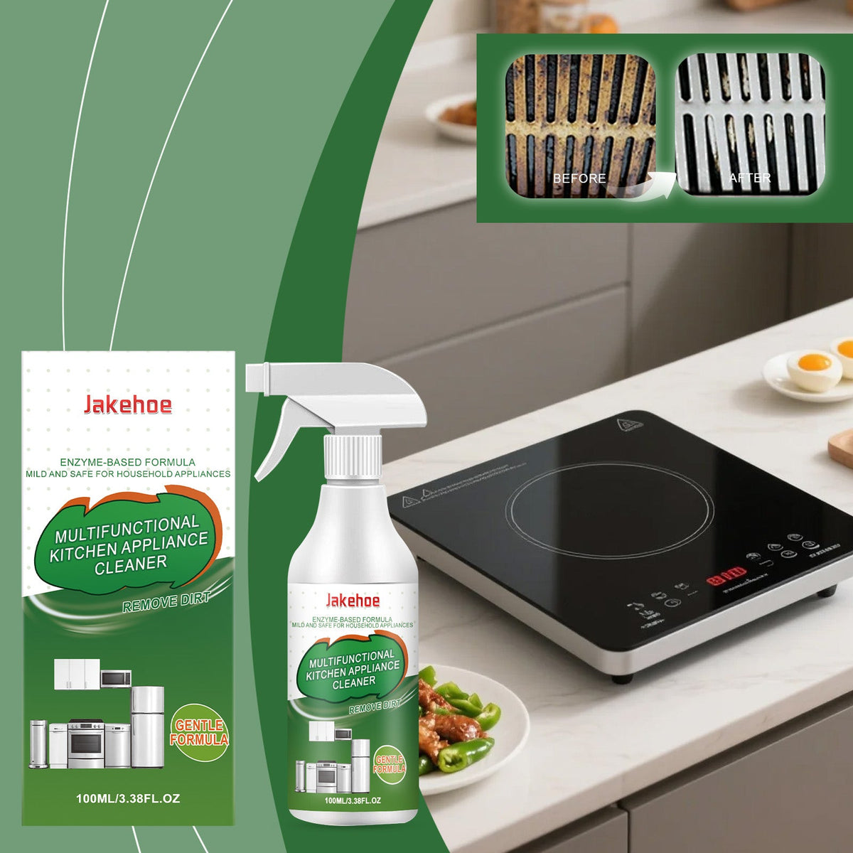 Kitchen Appliance Cleaner 1 0 0ml0-box Tri Light Beauty