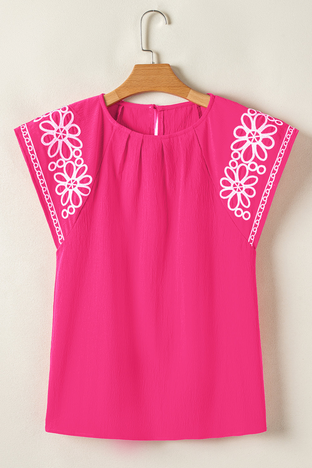 Murphy Floral Embroidered Sleeve Blouse LuxuryLifeWay Online Store