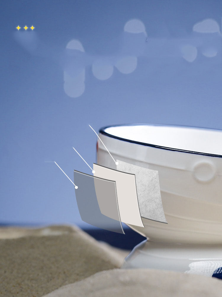 Ceramic Slanted Tall Cat Food Bowl Pets Fashion