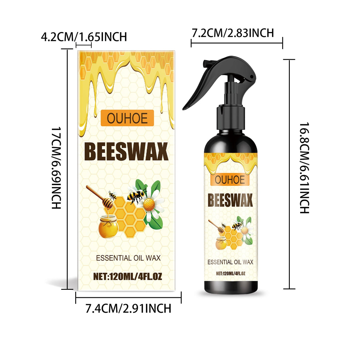 Furniture Floor Care Polishing Waterproof Anti Cracking Scratch Refurbishment Care Wax Furniture Beeswax Spray Warehouse Single Bottle Stock Out, According To BOM Stock New Label Carton 120ml 1 Box Tri Light Beauty